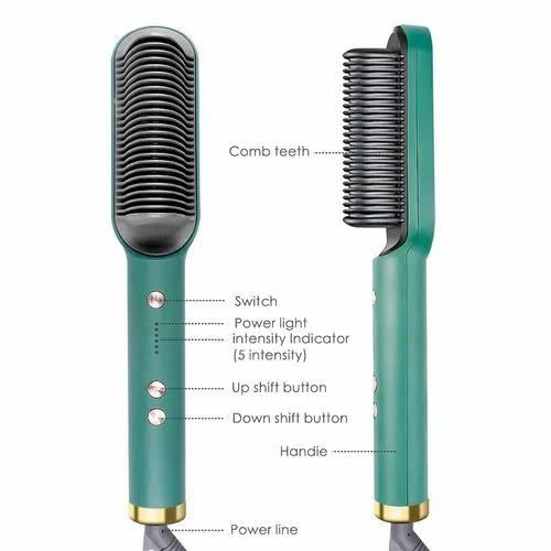 Electric hair straightener comb