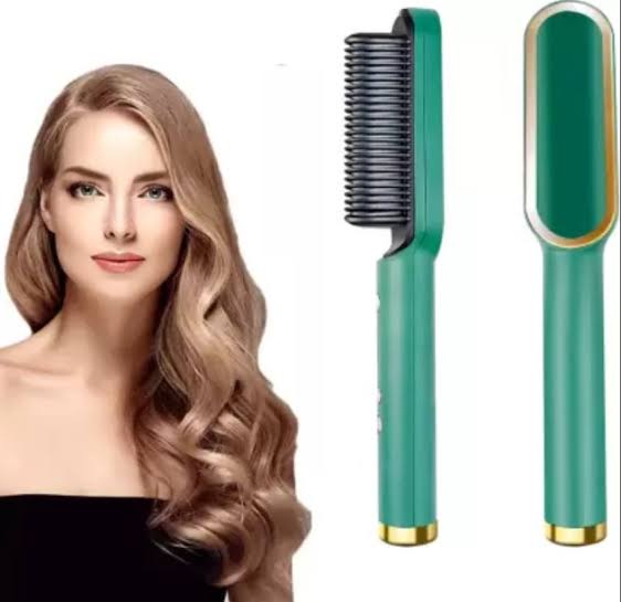 Electric hair straightener comb