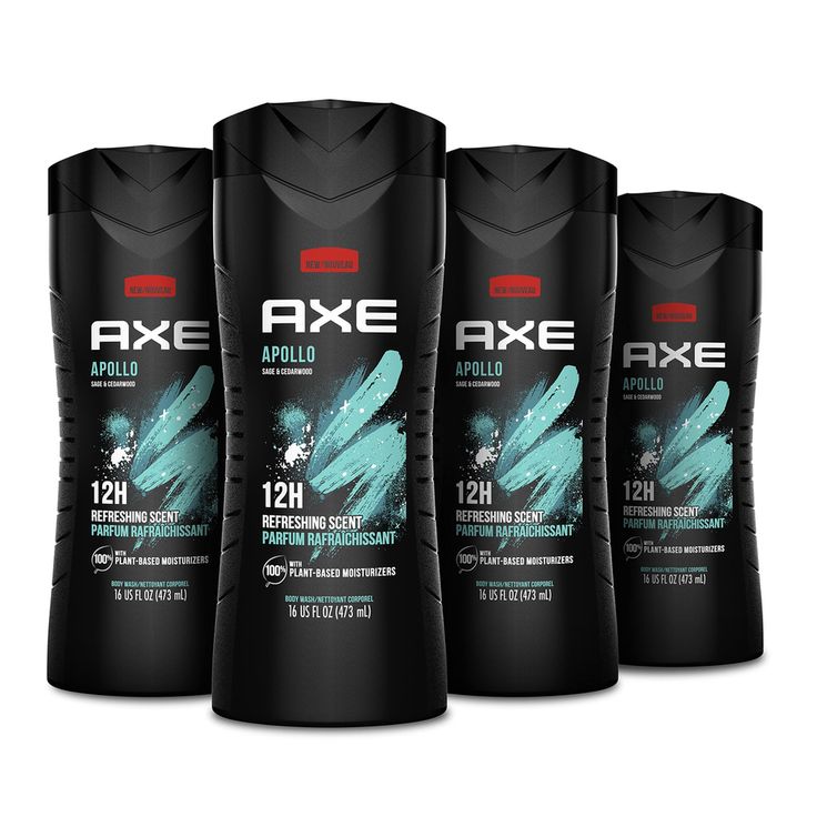 AXE Apollo Sage & Cedar Wood Scent 3-In-1 Body, Face & Hair Wash