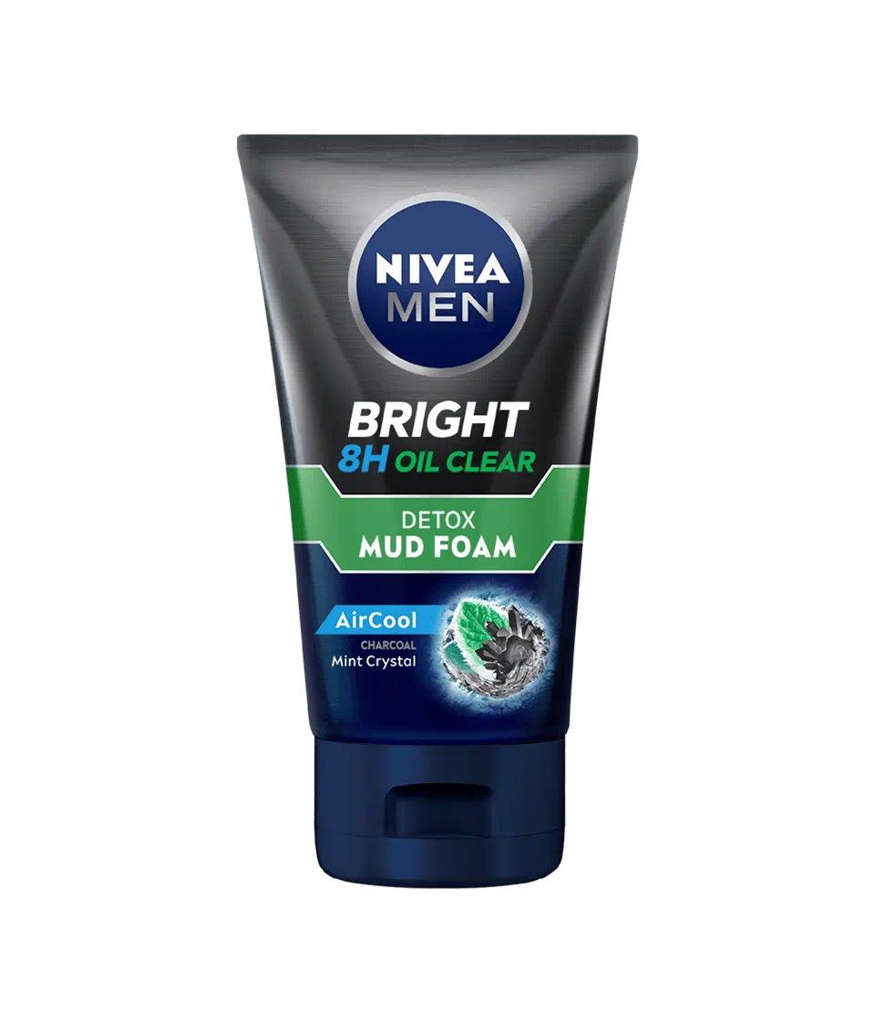 NIVEA Men Bright Oil Clear Mud Foam